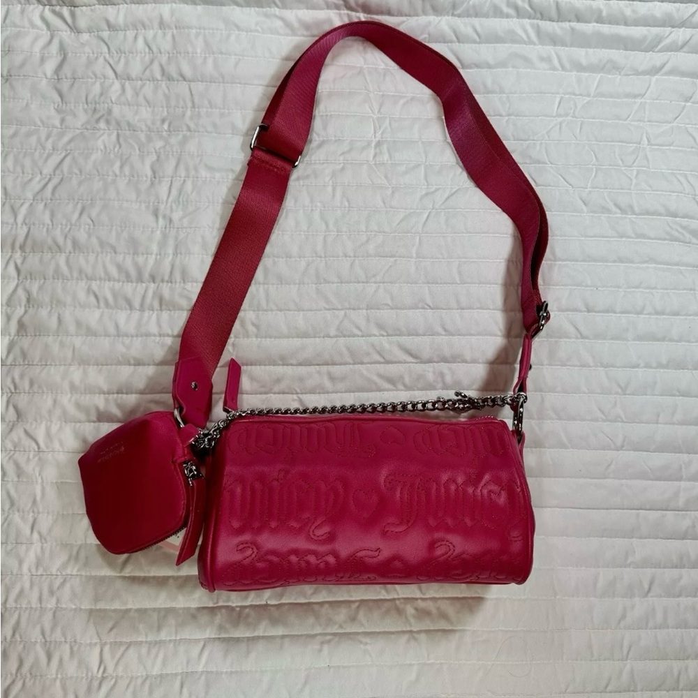 Juicy couture puff roll bag hot pink purse
